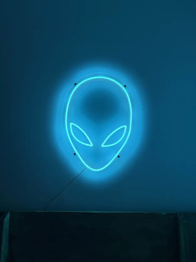 The Alienware Neon Sign (Teal)